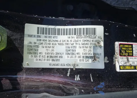 2008 Mazda Cx-9 Touring из США, поврежденный, VIN JM3TB38A880162225